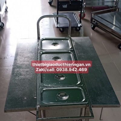 Xe đẩy thức ăn có hộp TN02