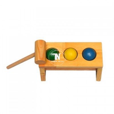 Wooden Balls on Small Pegs